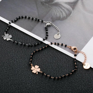 Four Leaf Clover Lucky Charm Bracelet 