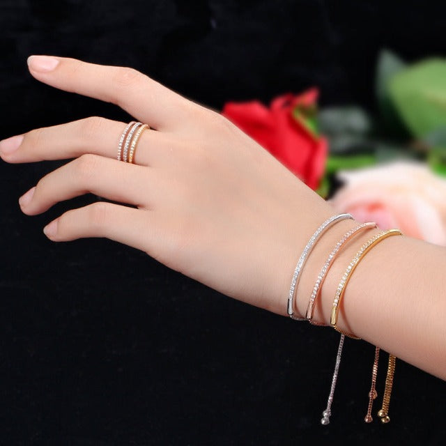 Pulsera de zirconia para mujer 