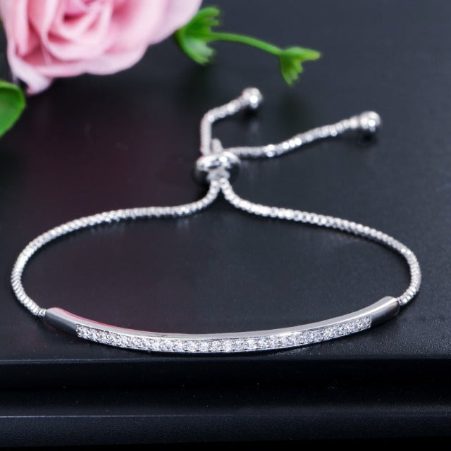 Pulsera de zirconia para mujer 