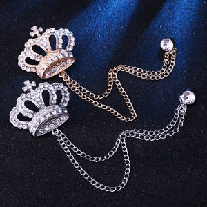 Crown Costume Brooch 