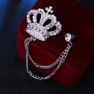 Crown Costume Brooch 