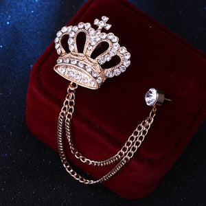 Crown Costume Brooch 