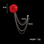 Broche De Costume Fleur De Rose