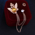 Broche de traje pájaros 