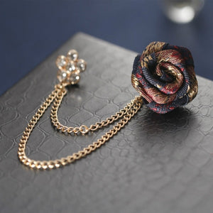 Broche De Costume Rose Multicolore