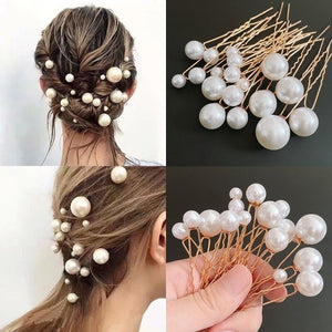 Broches pour Cheveux Mariage Perles