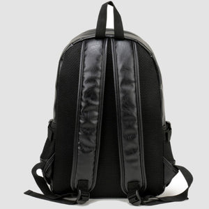 Cartable en Cuir Homme Noir Sac À Dos