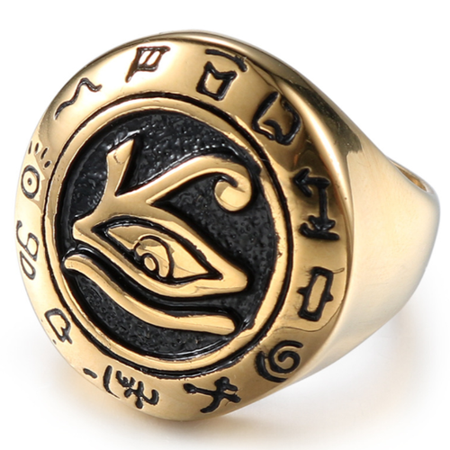 Ägyptischer Siegelring Gold Gold