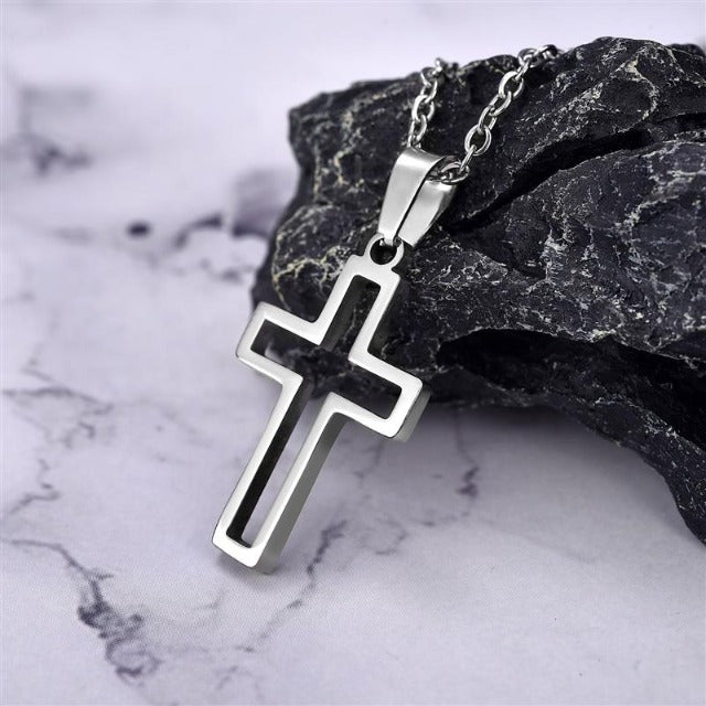Collier Pendentif Visage De Jésus En Acier Inoxydable - Bijou Religieux Pour Homme/femme