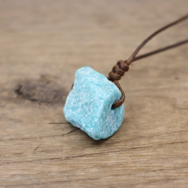 Natural Stone Reiki Healing Necklace 