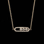 Collier de l'Infini Oriental or rose