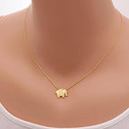 Collier Elephant Origami or