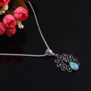 Collier Ethnique Argent Turquoise