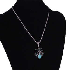 Collier Ethnique Argent Turquoise