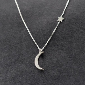 Collier Étoile & Lune Argent