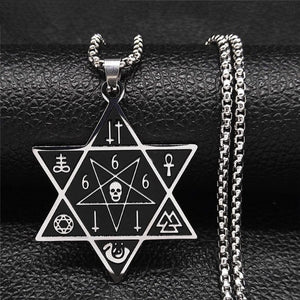 Collier Hexagramme Étoile de David Judaisme Pendentif style 2