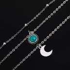 Collier Lune Argent