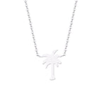 Collier Palmier Or & Argent pour Femme argent