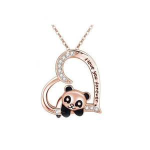 Collier Panda Or rose A