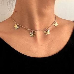 Collier Papillon or