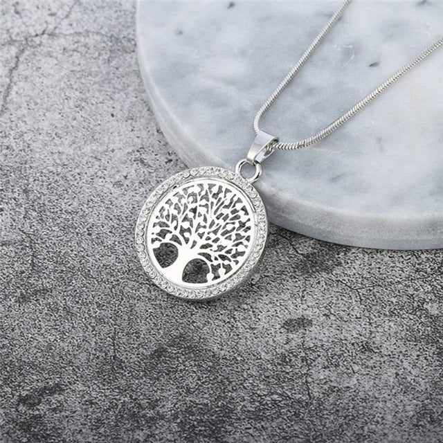 Collier Pendentif Arbre de Vie Femme argent