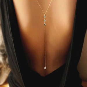 Collier Pendentif de Dos pour Femme