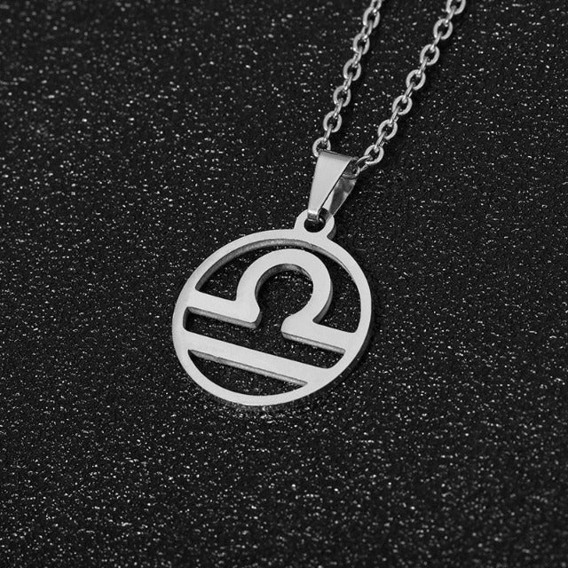 Zodiac Sign Necklace - Pendant 12 Constellations 