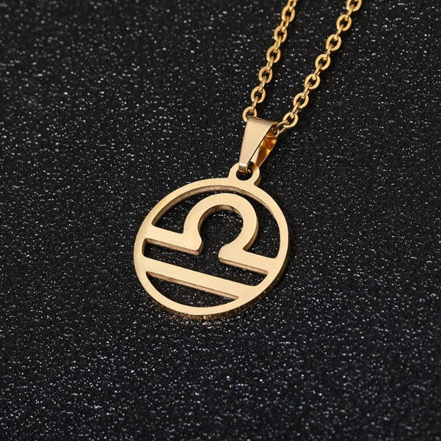 Zodiac Sign Necklace - Pendant 12 Constellations 