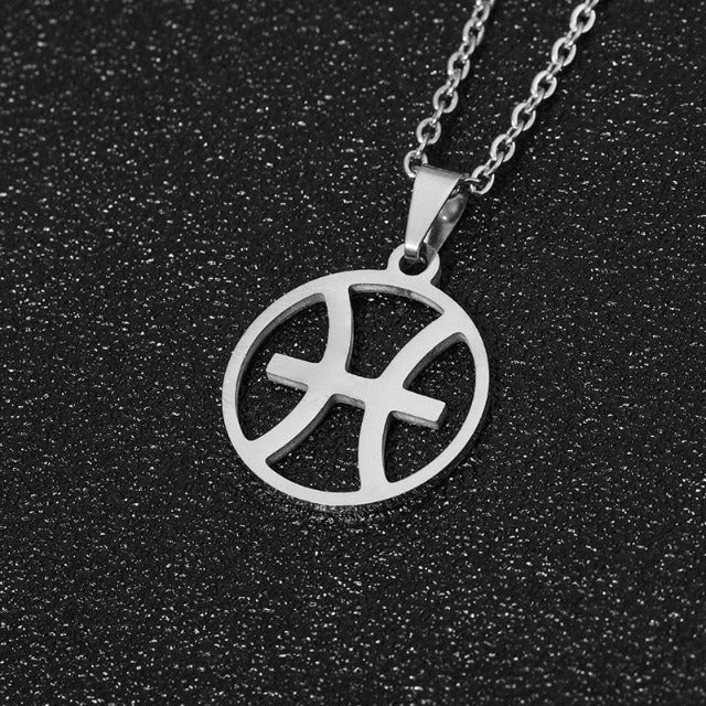 Zodiac Sign Necklace - Pendant 12 Constellations 