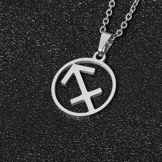 Zodiac Sign Necklace - Pendant 12 Constellations 