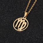 Zodiac Sign Necklace - Pendant 12 Constellations 