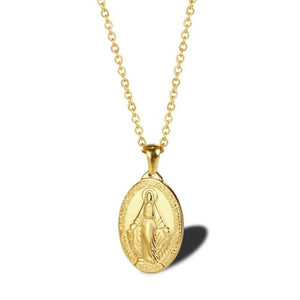 Collier Vierge Marie or