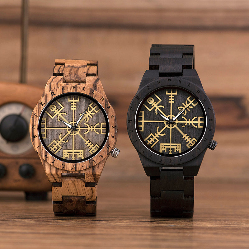 Montre Viking Homme Bois 