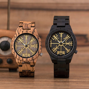 Montre Viking Homme Bois 