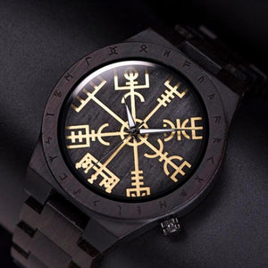 Montre Viking Homme Bois noir