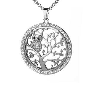 Pendentif Arbre de Vie Or Blanc argent