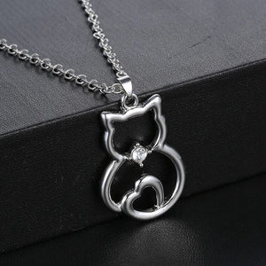 Pendentif Chat Argent