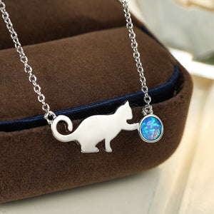 Pendentif Chat Argent