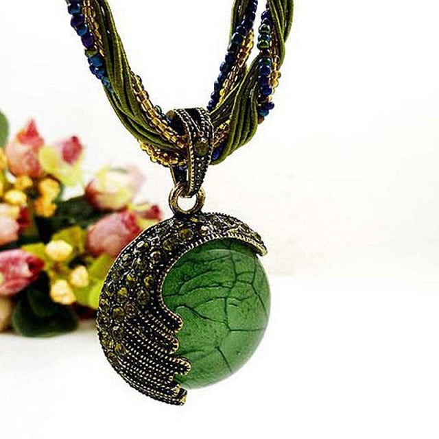 Pendente Etnico Donna Verde